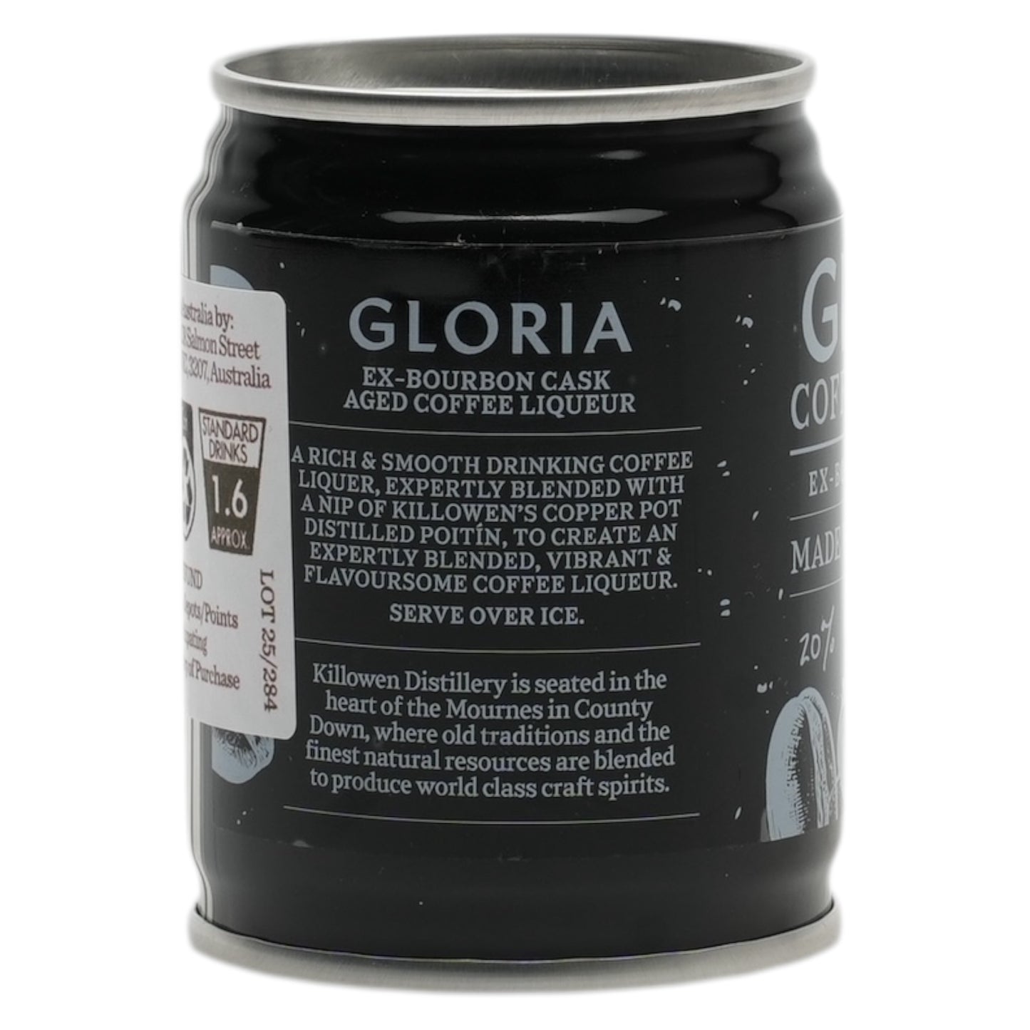 Dram in a Can - Killowen Gloria Cask Aged Coffee Liqueur (100ml)