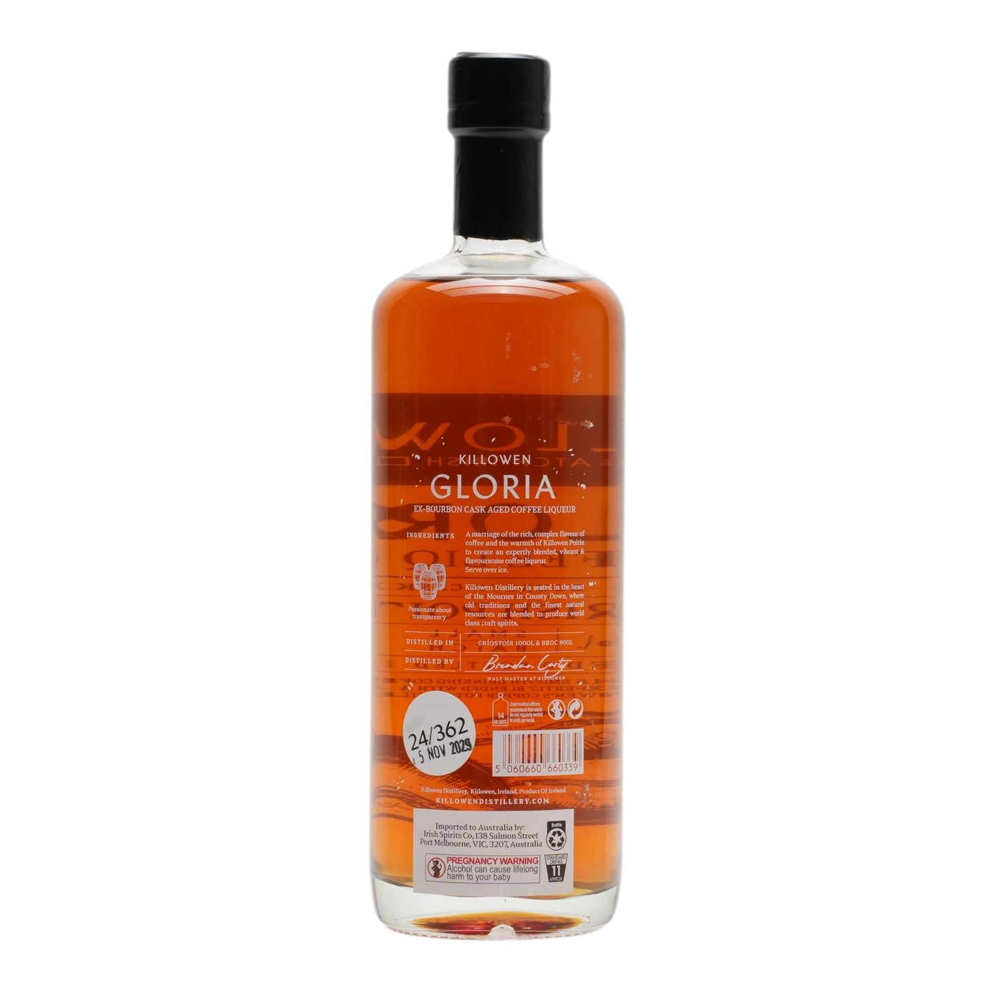 Killowen Gloria Cask Aged Coffee Liqueur 700ml
