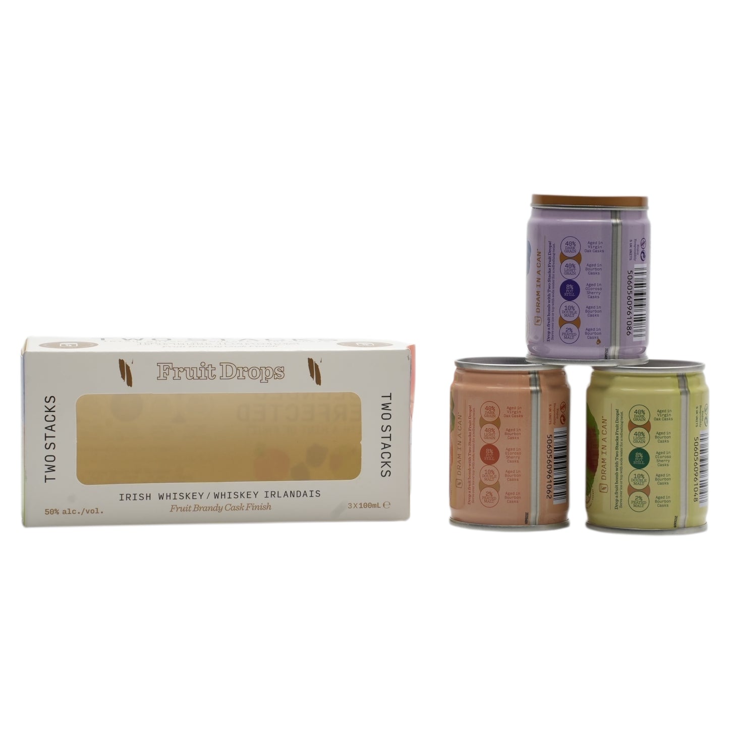 Two Stacks - Dram in a Can Fruit Drops Discovery Packs - Includes 3x100ml Cans