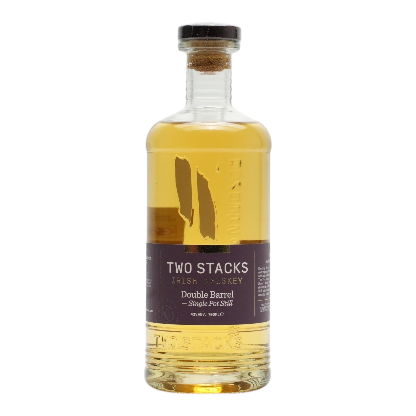 Two Stacks Double Barrel Single Pot Still Irish Whiskey 700ml