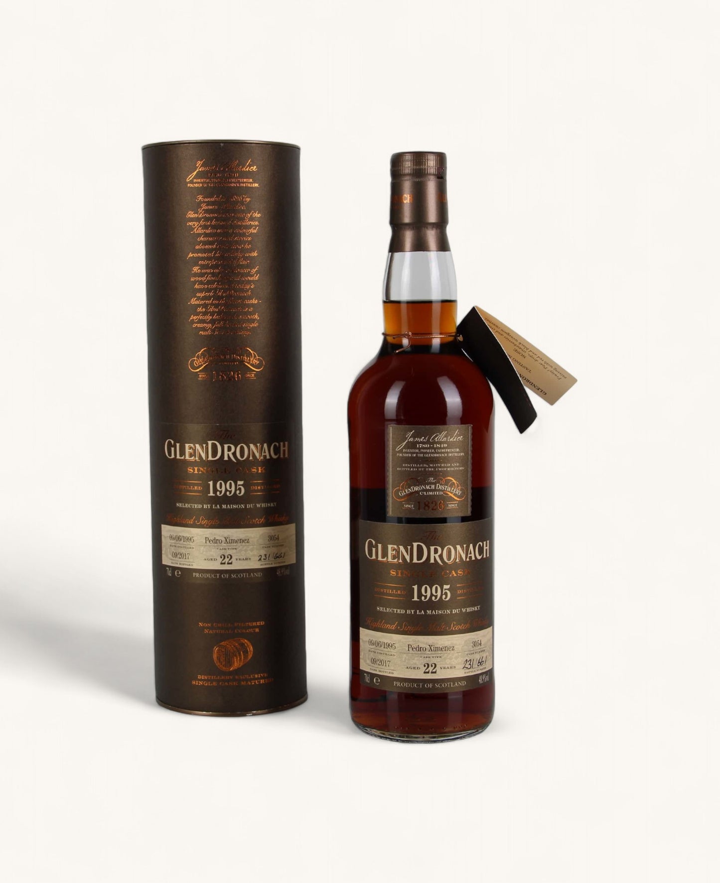 Glendronach 1995 22 Year Old Single PX Cask #3054 For La Maison Du Whisky