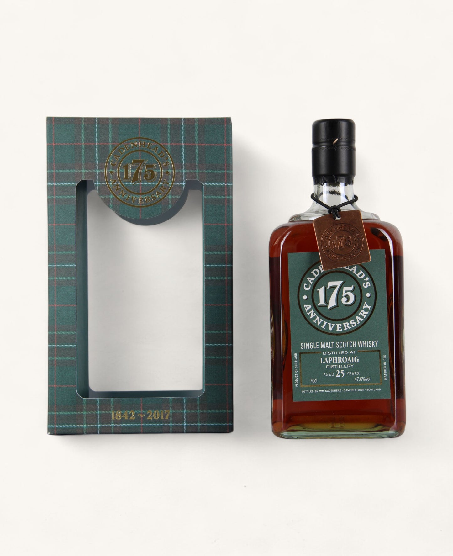 Laphroaig 1991 25 Year Old Single Sherry Hogshead for Cadenhead's 175th Anniversary